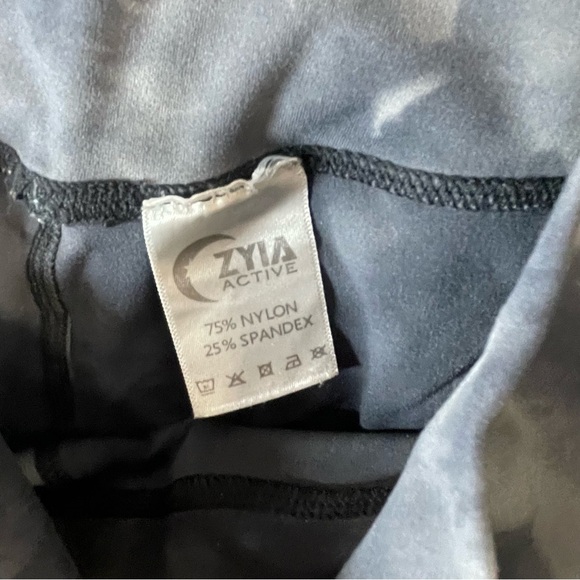 Zyia Active Black Gray Hendrix Brilliant Hi-Rise Ankle Length Legging Size 16-18 - Picture 7 of 8
